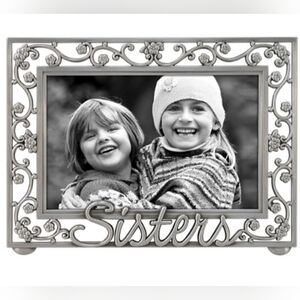 NWOT Malden Pewter Floral 'Sisters' Photo Frame (6 X 4)